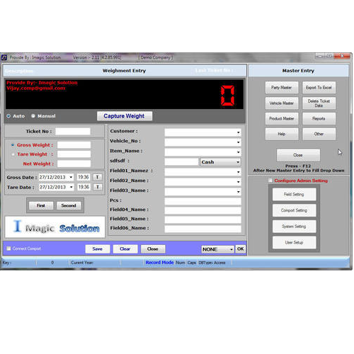 Weigh Bridge Software Suppliers in Delhi